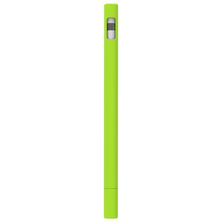 LOVE MEI For Apple Pencil 1 Triangle Shape Stylus Pen Silicone Protective Case Cover (Fluorescent Green)