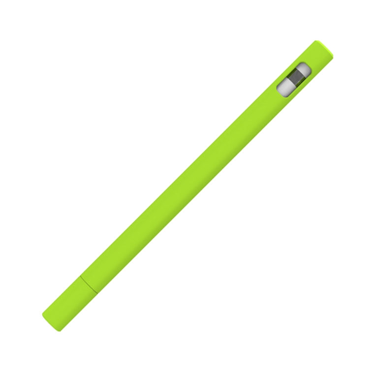 LOVE MEI For Apple Pencil 1 Triangle Shape Stylus Pen Silicone Protective Case Cover (Fluorescent Green)
