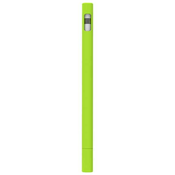LOVE MEI For Apple Pencil 1 Triangle Shape Stylus Pen Silicone Protective Case Cover (Fluorescent Green)