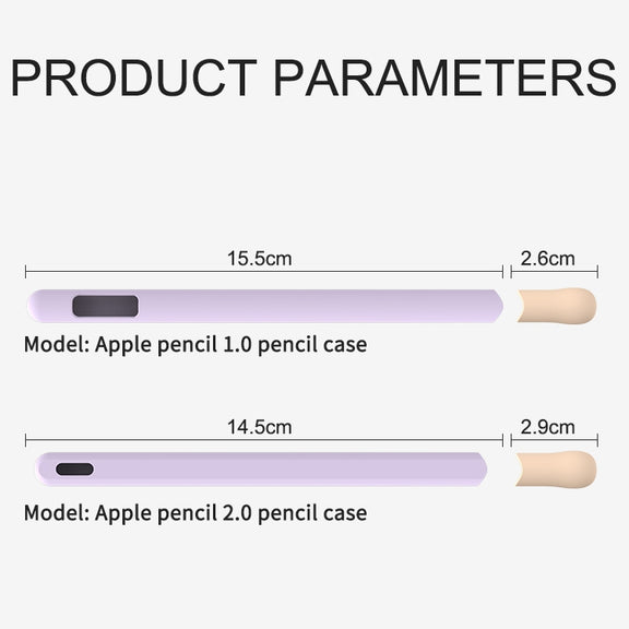 LOVE MEI For Apple Pencil 2 Stripe Design Stylus Pen Silicone Protective Case Cover (Black)