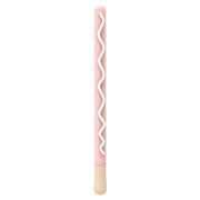 LOVE MEI For Apple Pencil 2 Stripe Design Stylus Pen Silicone Protective Case Cover (Pink)