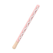LOVE MEI For Apple Pencil 2 Stripe Design Stylus Pen Silicone Protective Case Cover (Pink)