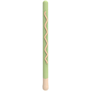 LOVE MEI For Apple Pencil 1 Stripe Design Stylus Pen Silicone Protective Case Cover(Green)