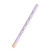 LOVE MEI For Apple Pencil 1 Stripe Design Stylus Pen Silicone Protective Case Cover(Purple)