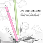LOVE MEI For Apple Pencil 2 Middle Finger Shape Stylus Pen Silicone Protective Case Cover (Black)