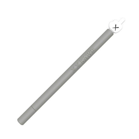 LOVE MEI For Apple Pencil 2 Middle Finger Shape Stylus Pen Silicone Protective Case Cover (Grey)