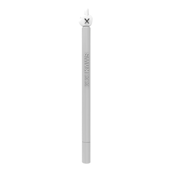 LOVE MEI For Apple Pencil 2 Middle Finger Shape Stylus Pen Silicone Protective Case Cover (Grey)