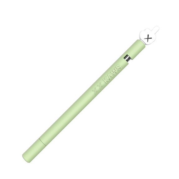 LOVE MEI For Apple Pencil 1 Middle Finger Shape Stylus Pen Silicone Protective Case Cover (Green)
