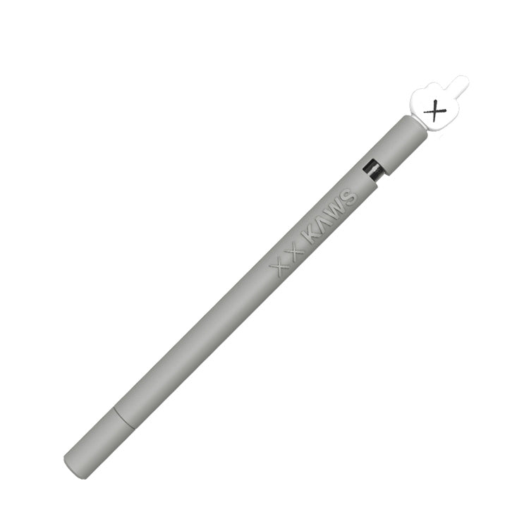 LOVE MEI For Apple Pencil 1 Middle Finger Shape Stylus Pen Silicone Protective Case Cover (Grey)