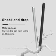 Metal Matte Non-slip Stylus Pen Protective Case for Apple Pencil 2 (Black)