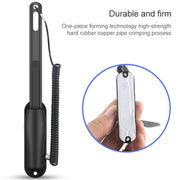 0319 Navigator Touch Stylus Metal Aluminum Tube Body Resistance Stylus with Fixed Slot Base & Spring Cable