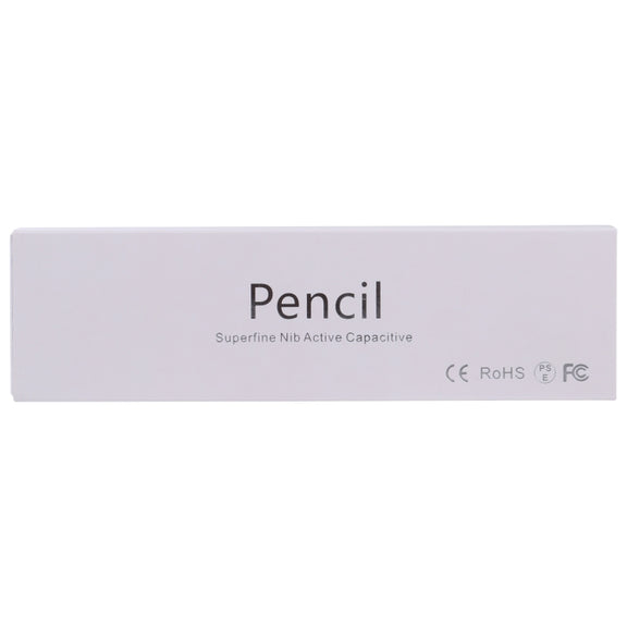 Pencil Universal Rechargeable Active Capacitive Stylus Pen with Magnetic Cap(Black)