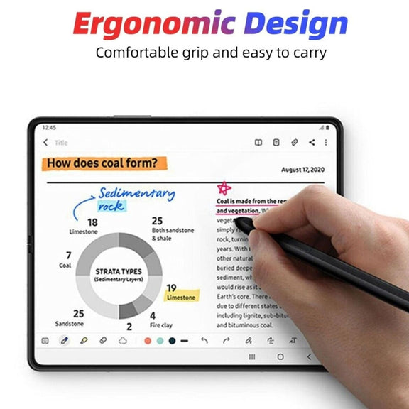 Touch Capacitive Pen Stylus For Samsung Galaxy Z Fold4 / Galaxy Z Fold3 5G (Beige White)