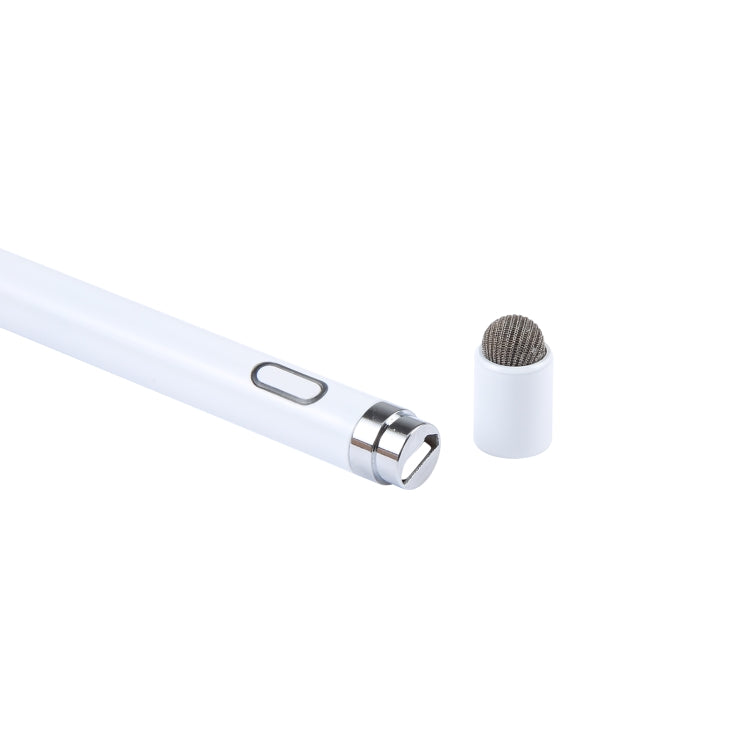 Universal Aluminum Alloy Active Capacitive Stylus Pen(White)