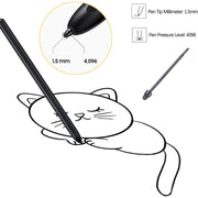 For Samsung Galaxy Z Fold5 / Fold4 / Fold3 4 in 1 Stylus Pen Replacement Pencil Tips (Black)