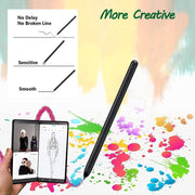 For Samsung Galaxy Z Fold5 / Fold4 / Fold3 4 in 1 Stylus Pen Replacement Pencil Tips (Black)