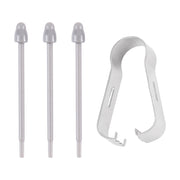 For Samsung Galaxy Z Fold5 / Fold4 / Fold3 4 in 1 Stylus Pen Replacement Pencil Tips (Grey)