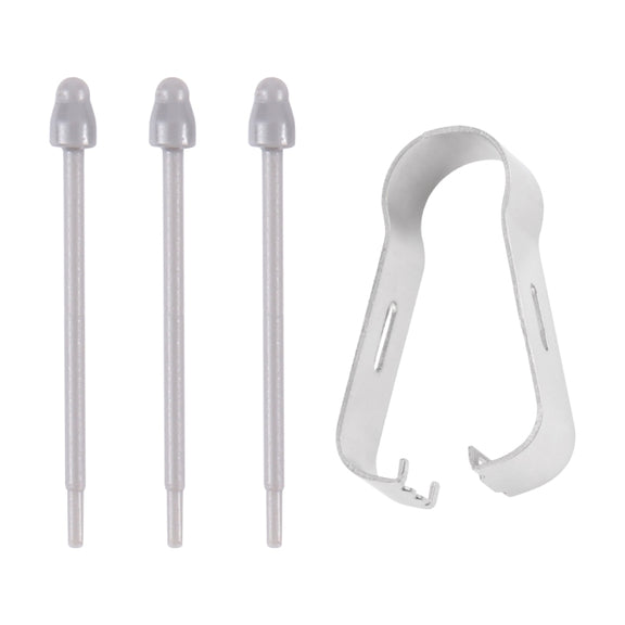For Samsung Galaxy Z Fold5 / Fold4 / Fold3 4 in 1 Stylus Pen Replacement Pencil Tips (Grey)