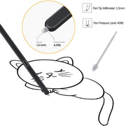 For Samsung Galaxy Z Fold5 / Fold4 / Fold3 4 in 1 Stylus Pen Replacement Pencil Tips (Grey)