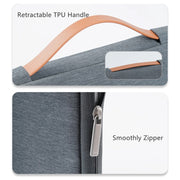 For 13 inch Laptop Zipper Water-resistant  Handheld Sleeve Bag (Black)