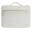 For 14 inch Laptop Zipper Waterproof  Handheld Sleeve Bag (Beige White) - 13.3 inch by PMC TechLife | Online Shopping South Africa | PMC TechLife | Buy Now Pay Later Mobicred