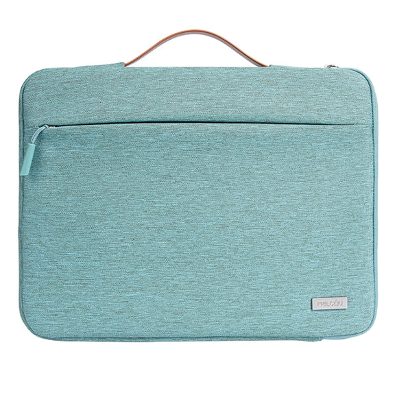 For 14 inch Laptop Zipper Water-resistant  Handheld Sleeve Bag (Green)
