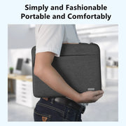 For 14 inch Laptop Zipper Water-resistant  Handheld Sleeve Bag (Black)