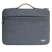 For 16 inch Laptop Zipper Water-resistant  Handheld Sleeve Bag (Grey)