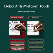 JD12 Anti-mistouch Stylus Pen with Battery Display(White)