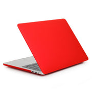 ENKAY Hat-Prince 2 in 1 Frosted Hard Shell Plastic Protective Case + US Version Ultra-thin TPU Keyboard Protector Cover for 2016 New MacBook Pro 13.3 inch without Touchbar (A1708)(Red)