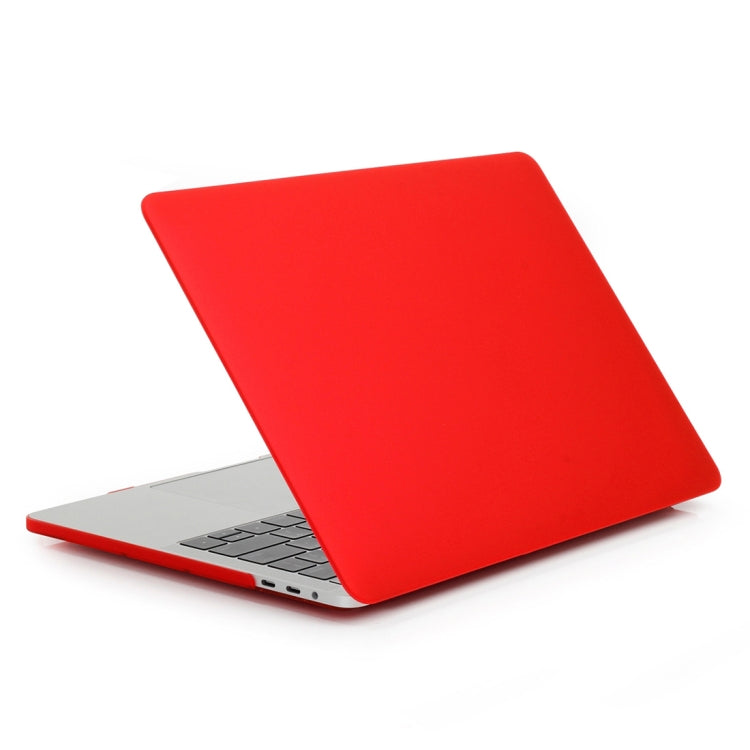 ENKAY Hat-Prince 2 in 1 Frosted Hard Shell Plastic Protective Case + US Version Ultra-thin TPU Keyboard Protector Cover for 2016 New MacBook Pro 13.3 inch without Touchbar (A1708)(Red)