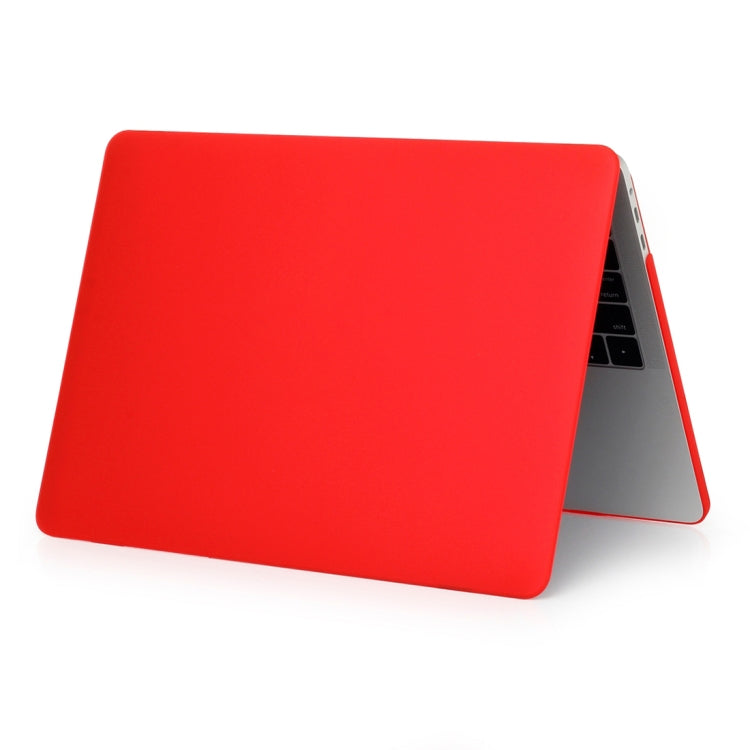 ENKAY Hat-Prince 2 in 1 Frosted Hard Shell Plastic Protective Case + US Version Ultra-thin TPU Keyboard Protector Cover for 2016 New MacBook Pro 13.3 inch without Touchbar (A1708)(Red)