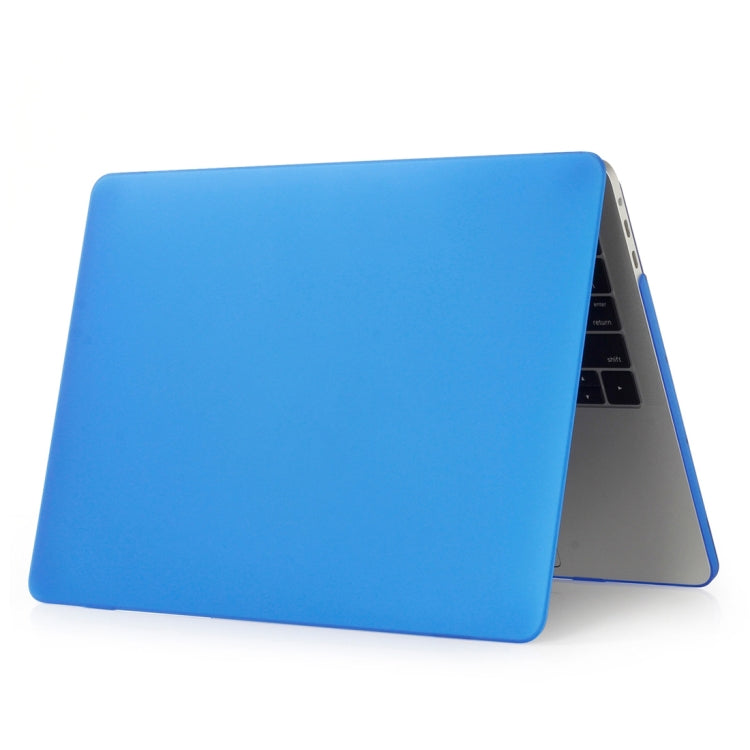ENKAY Hat-Prince 2 in 1 Frosted Hard Shell Plastic Protective Case + US Version Ultra-thin TPU Keyboard Protector Cover for 2016 New MacBook Pro 15.4 inch with Touchbar (A1707)(Dark Blue)