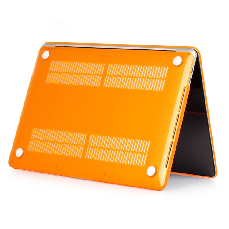 ENKAY Hat-Prince 2 in 1 Crystal Hard Shell Plastic Protective Case + US Version Ultra-thin TPU Keyboard Protector Cover for 2016 New MacBook Pro 13.3 inch without Touchbar (A1708)(Orange)