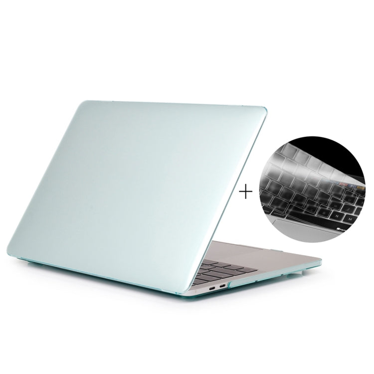 ENKAY Hat-Prince 2 in 1 Crystal Hard Shell Plastic Protective Case + US Version Ultra-thin TPU Keyboard Protector Cover for 2016 New MacBook Pro 13.3 inch without Touchbar (A1708)(Green)