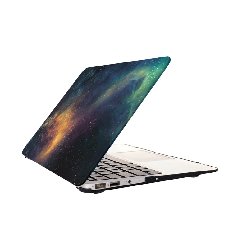 For Macbook Pro Retina 15.4 inch Starry Sky Patterns Apple Laptop Water Decals PC Protective Case(Green)