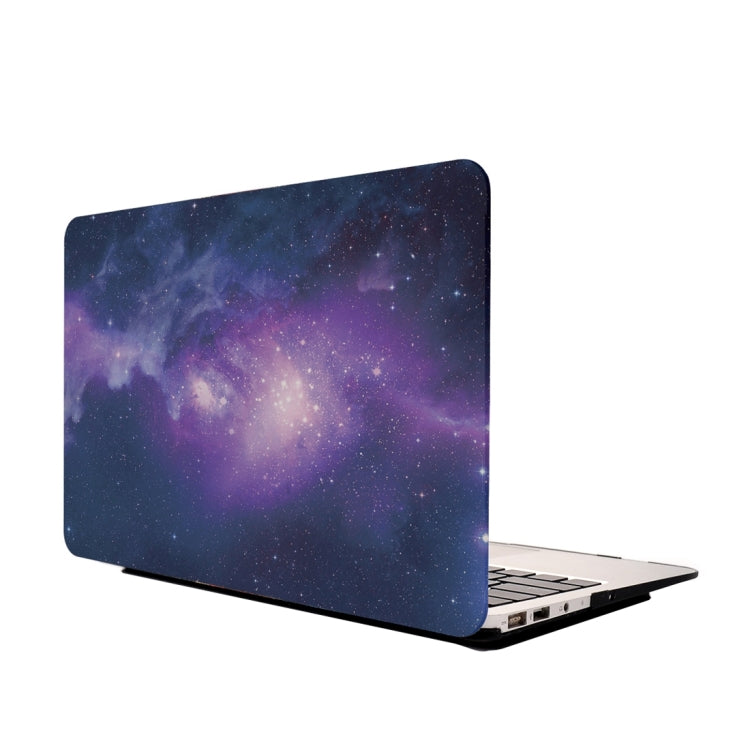 For Macbook Air 13.3 inch Starry Sky Patterns Apple Laptop Water Decals PC Protective Case(Blue)