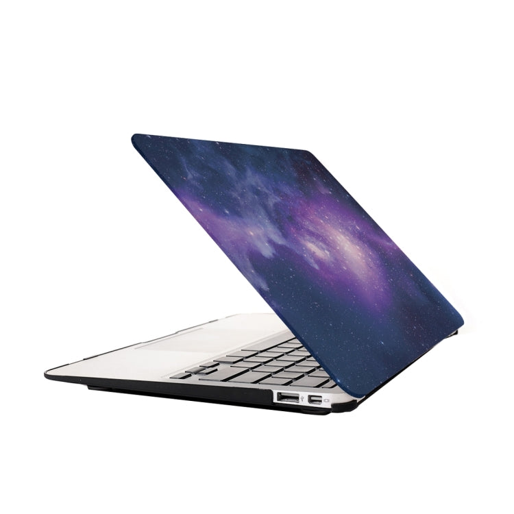 For Macbook Air 13.3 inch Starry Sky Patterns Apple Laptop Water Decals PC Protective Case(Blue)
