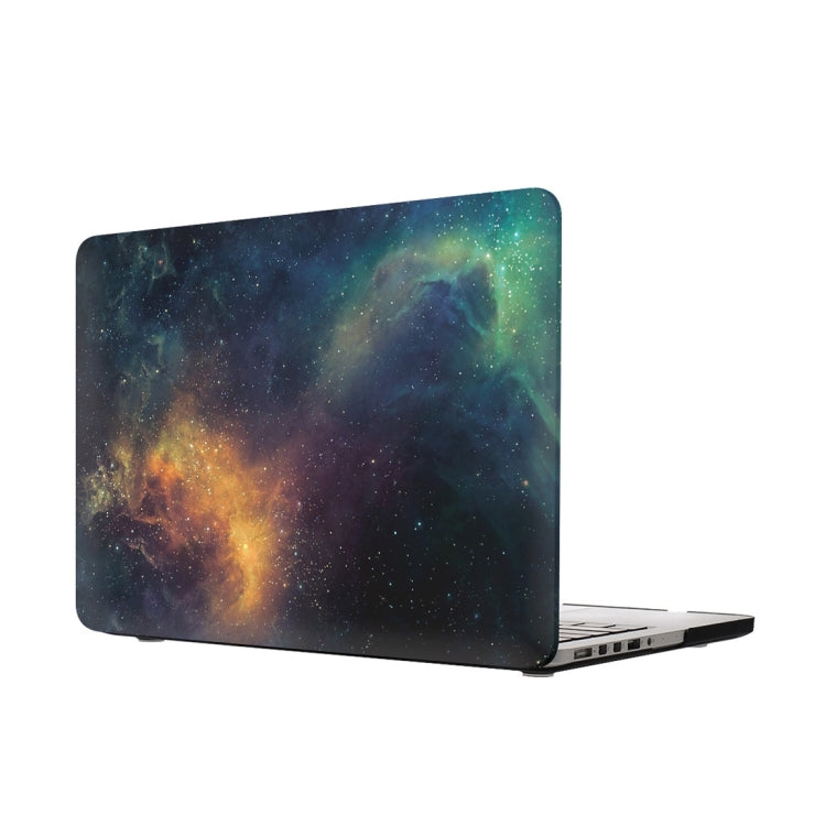 For Macbook Pro Retina 13.3 inch Starry Sky Patterns Apple Laptop Water Decals PC Protective Case(Green)