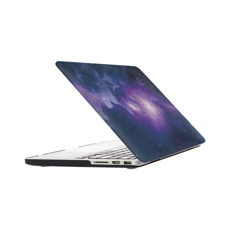 For Macbook Pro Retina 13.3 inch Starry Sky Patterns Apple Laptop Water Decals PC Protective Case(Blue)