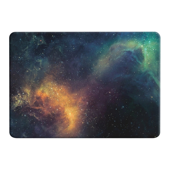 For Macbook Pro Retina 12 inch Starry Sky Patterns Apple Laptop Water Decals PC Protective Case(Green)
