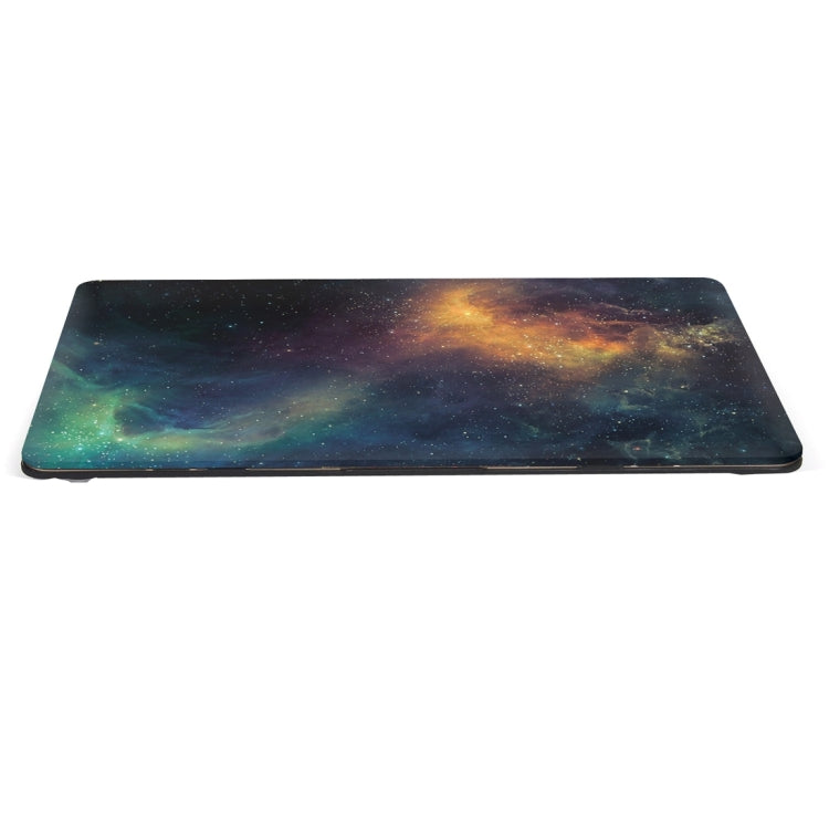 For Macbook Pro Retina 12 inch Starry Sky Patterns Apple Laptop Water Decals PC Protective Case(Green)