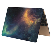 For Macbook Pro Retina 12 inch Starry Sky Patterns Apple Laptop Water Decals PC Protective Case(Green)