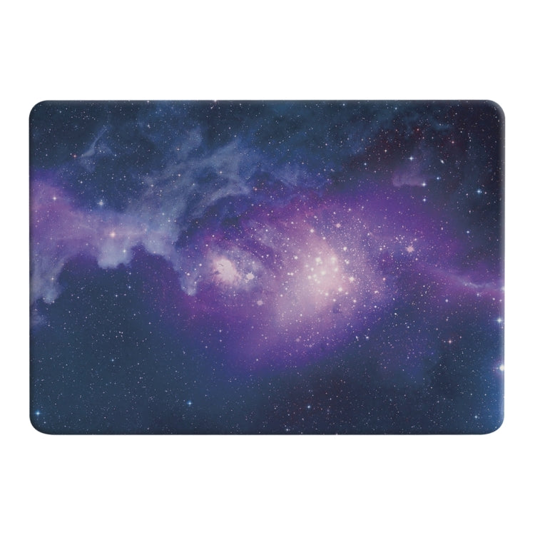 For Macbook Pro Retina 12 inch Starry Sky Patterns Apple Laptop Water Decals PC Protective Case(Blue)
