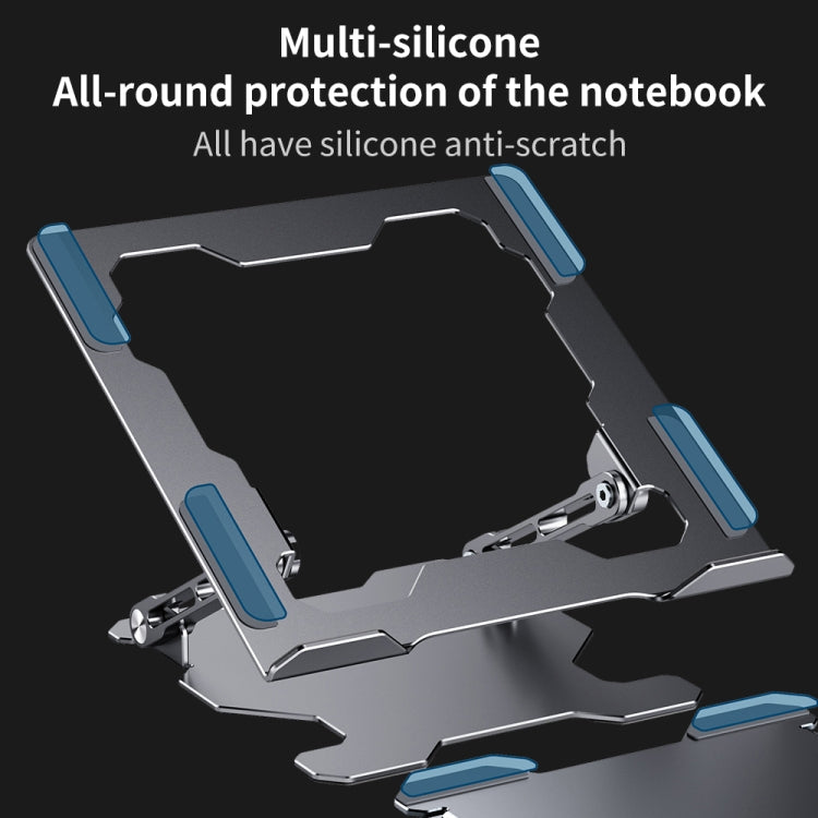 R-JUST HZ09 Mechanical Lifting Adjustable Laptop Holder (Grey)