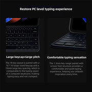 Original For Xiaomi Pad 6S Pro Keyboard Protective Leather Case (Black)