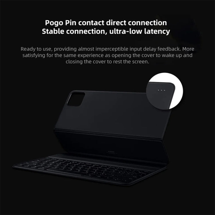 Original For Xiaomi Pad 6S Pro Keyboard Protective Leather Case (Black)