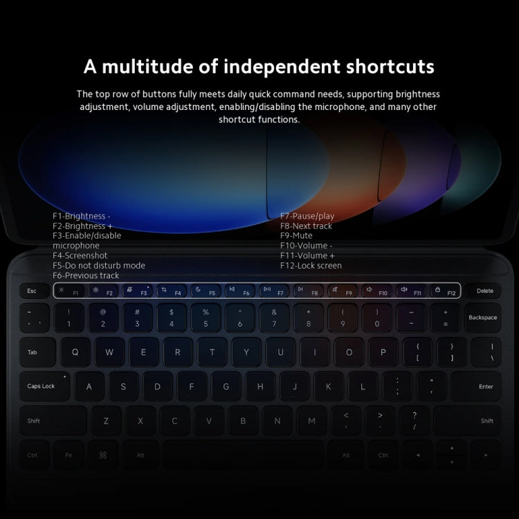 Original For Xiaomi Pad 6S Pro Intelligent Touch Pad Keyboard (Black)