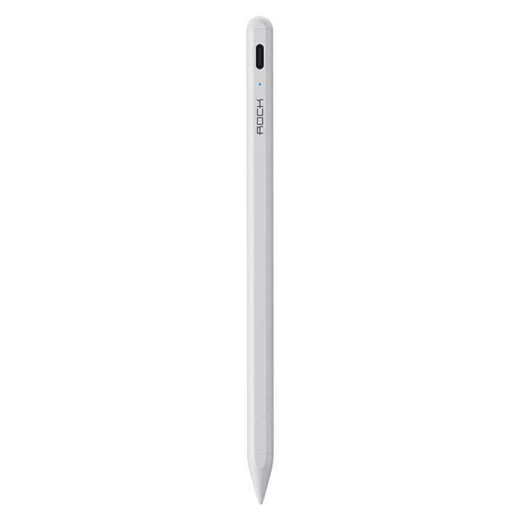 ROCK B05 Replaceable Active Magnetic Capacitive Pen for iPad 2018 or Above(White)