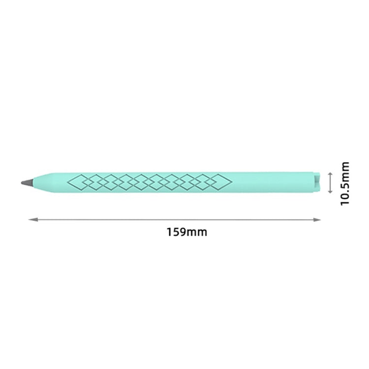 For Apple Pencil (USB-C) Diamond Pattern Silicone Stylus Pen Protective Case (Red)
